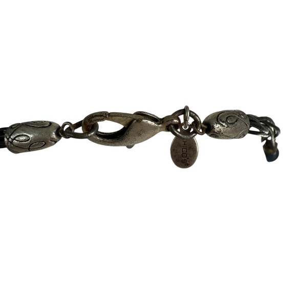 Vtg y2k Chico’s Colorful Beaded Necklace swirled glass 2 strand boho artsy - Picture 3 of 3